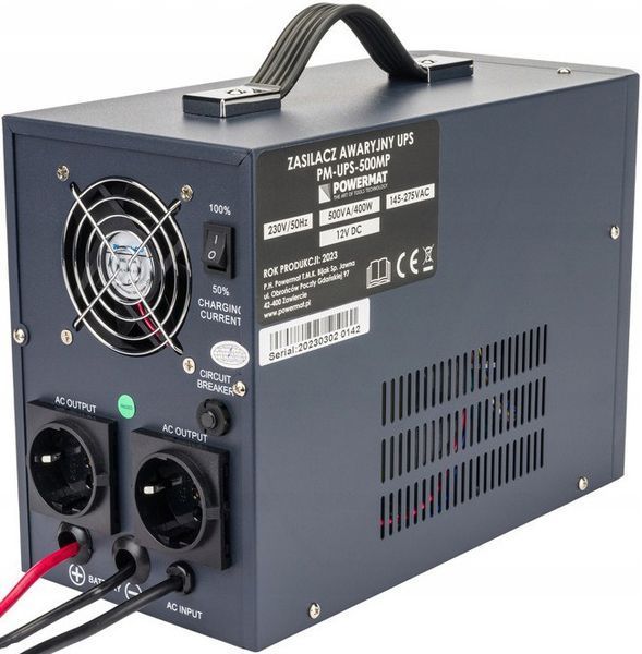 ДБЖ Powermat 500ВА 400Вт чиста синусоїда (Польща) 1987196995 фото