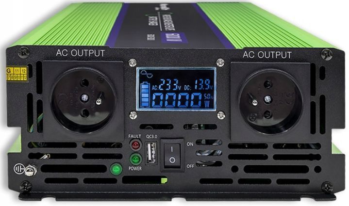 Инвертор 12 230 с чистой синусоидой 2000Вт/4000Вт Qoltec (Польша) 2440051038 фото