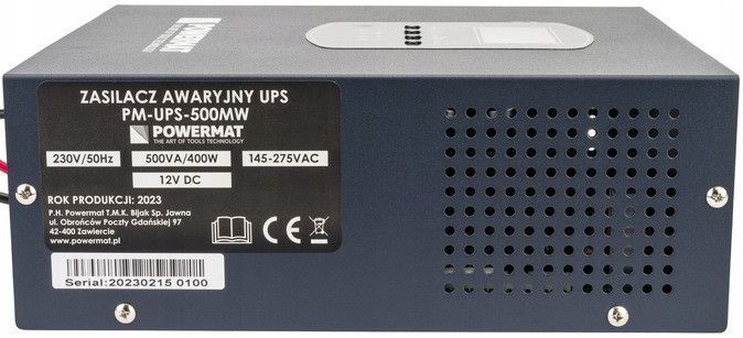 ИБП Powermat 500ВА 300Вт чистая синусоида + аккумулятор Powermat 12В 100Ач (Польша) 1999862136 фото