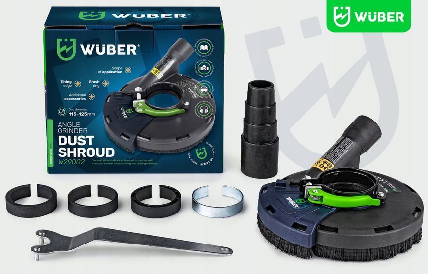 Пилозахисний кожух для КШМ 115-125мм + 2 диски Wuber (Польща) 2541805452 фото