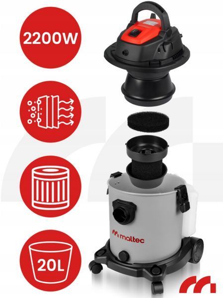 Миючий пилосос 4в1 2200W Maltec (Польща) 2724178294 фото