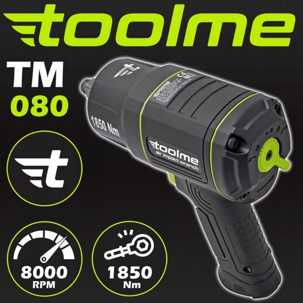 Гайковерт пневматичний ударний 1850Нм 1/2'' Toolme (Польща) 2762364284 фото