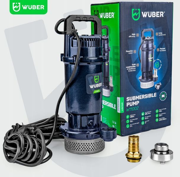 Дренажний насос для брудної та чистої води Wuber 400Вт 5100л/год W11002 (Польща) 2350034571 фото
