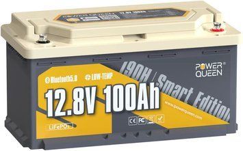 Акумулятор LifePo4 100А&middot;год 12,8V Smart Bluetooth BMS PowerQueen (Німеччина) 2283966275 фото