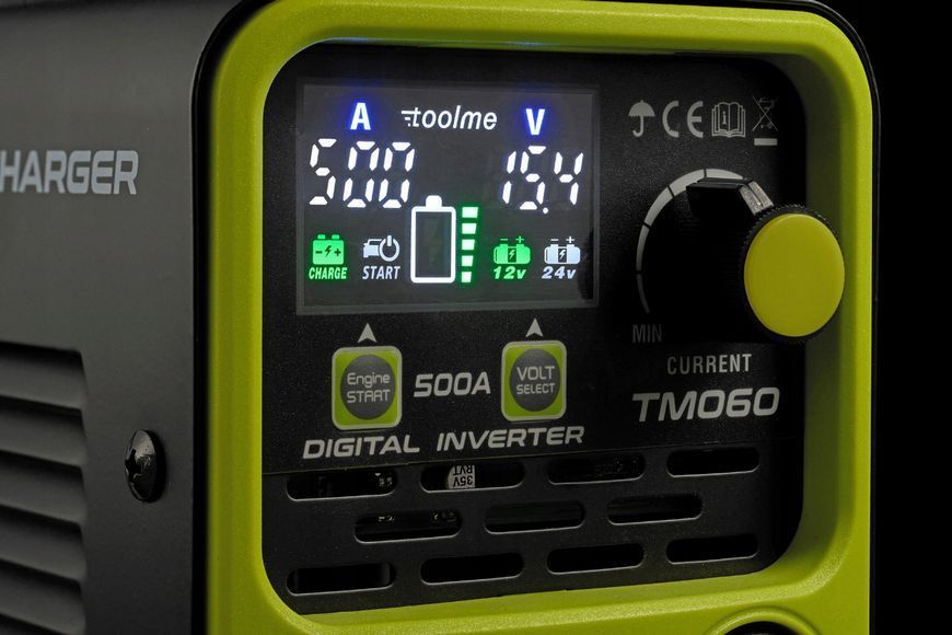 Инверторное пуско-зарядное устройство Toolme 500A 12/24В (Польша) 2762346370 фото