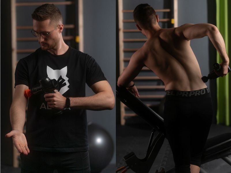 Перкуссионный массажер для тела Alpha AMG-01 (Польша) 2180757822 фото
