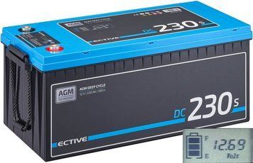 Акумулятор AGM 12 В 230 А&middot;год з екраном ECTIVE DC 230S (Німеччина) 2285217286 фото