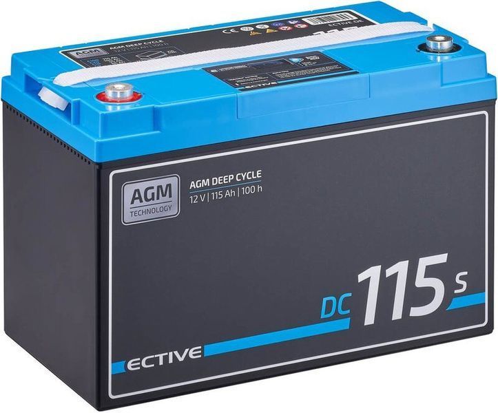 Аккумулятор AGM 12В 115Ач с экраном ECTIVE DC 115S (Германия) 2289401420 фото