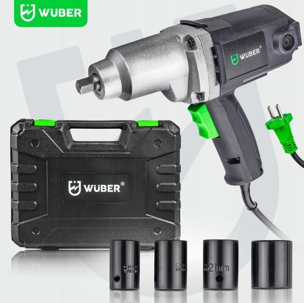Гайковерт електричний ударний 2200Вт 1/2" 800нм Wuber (Польща) 2295453231 фото